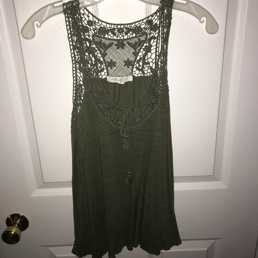 Green tank top from Aeropostale